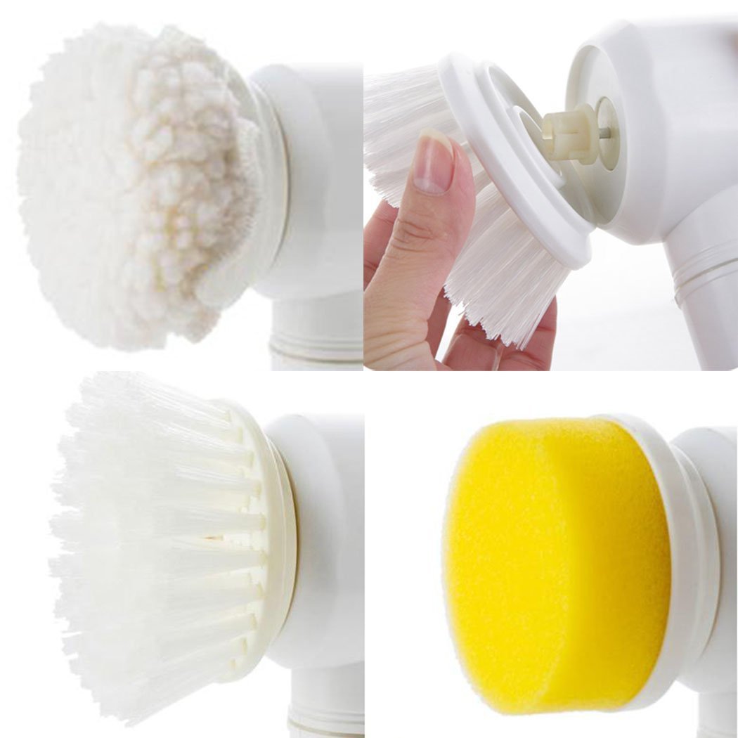 Electric Spin Cleaning Brush 5 In 1 Power Scrubber for Bathroom & Kitchen