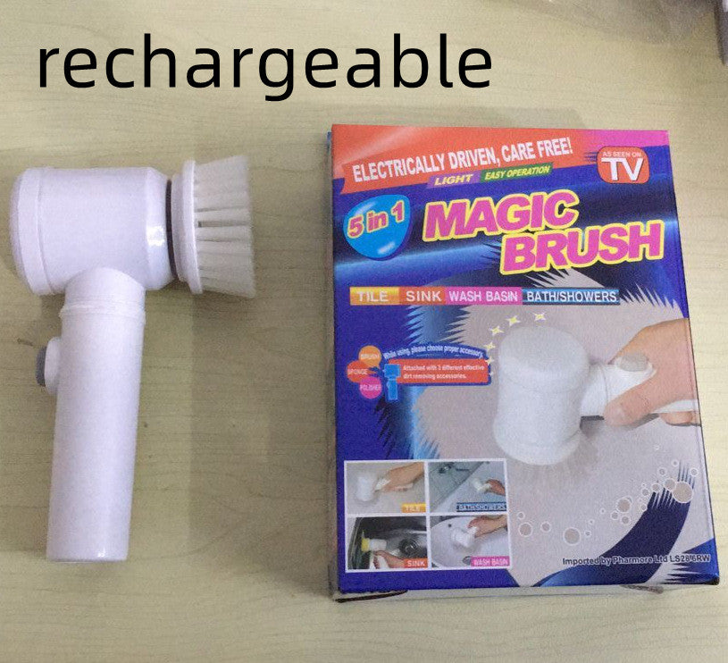 Electric Spin Cleaning Brush 5 In 1 Power Scrubber for Bathroom & Kitchen