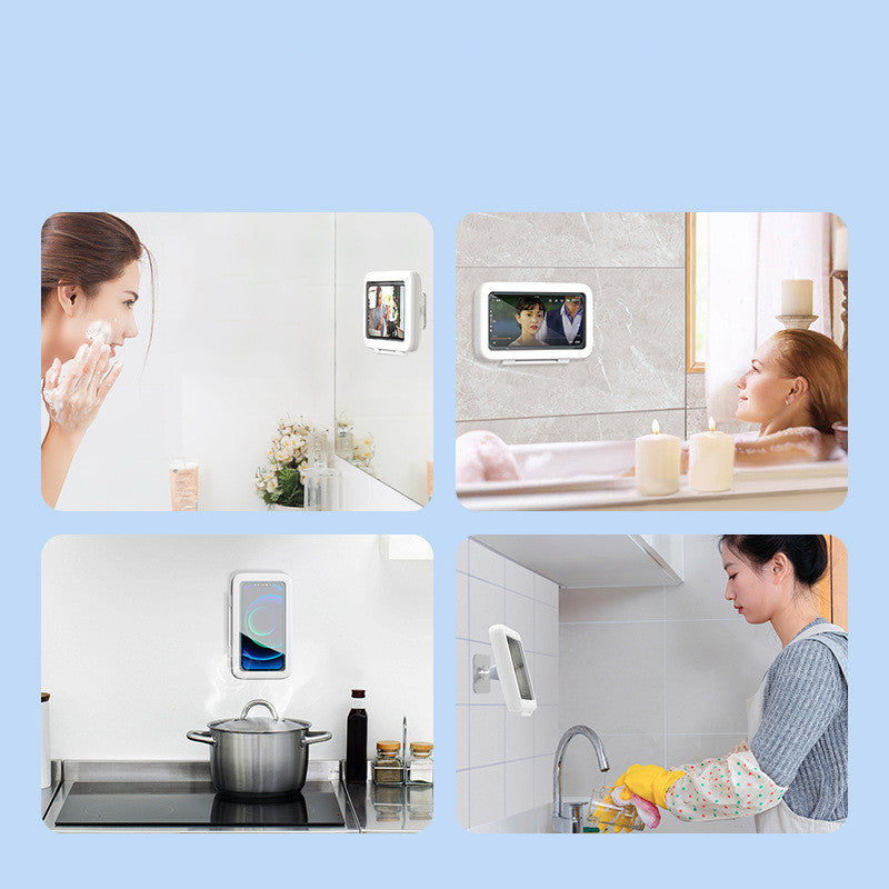 Bathroom Shower Waterproof Phone Case Seal Protection Touch Screen Mobile Phone Holder For Kitchen Handsfree Gadget