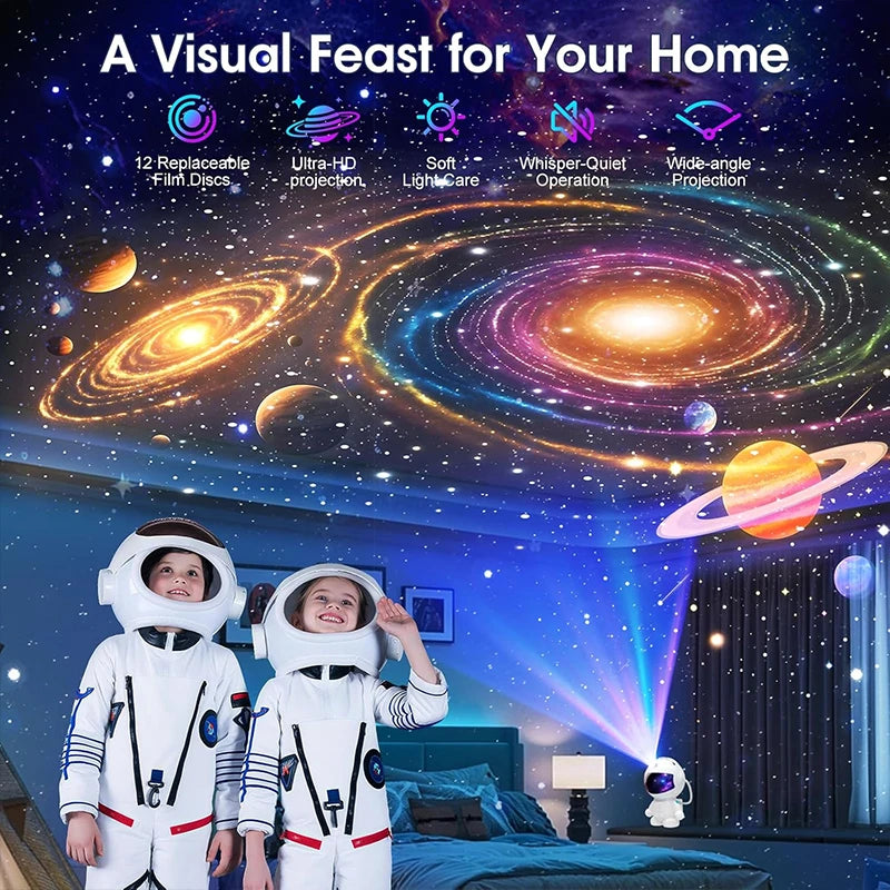 Astronaut Planetarium Projector - Turn Your Room Into a Relaxing Starry Night